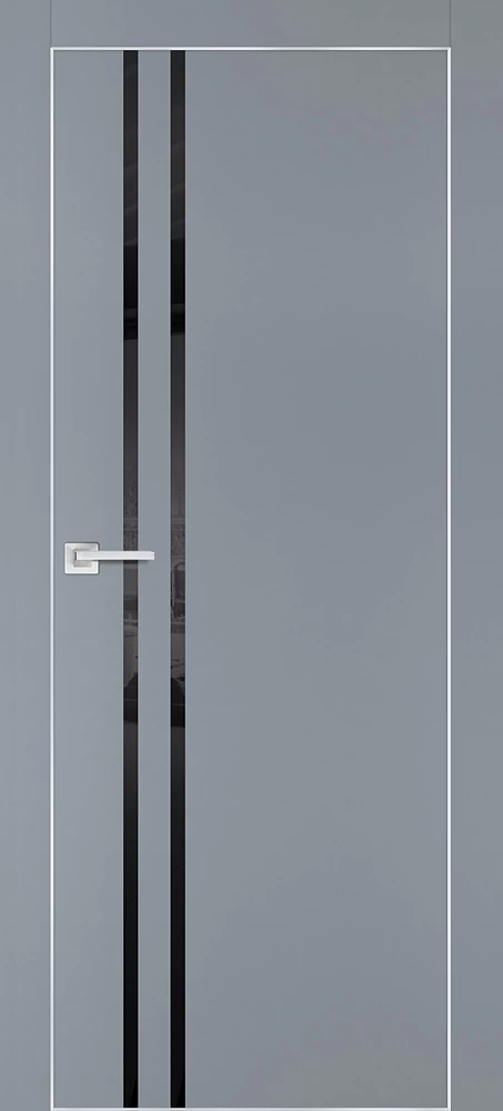 Фото Межкомнатная дверь PX-11  AL кромка с 4-х ст. Серый матовый