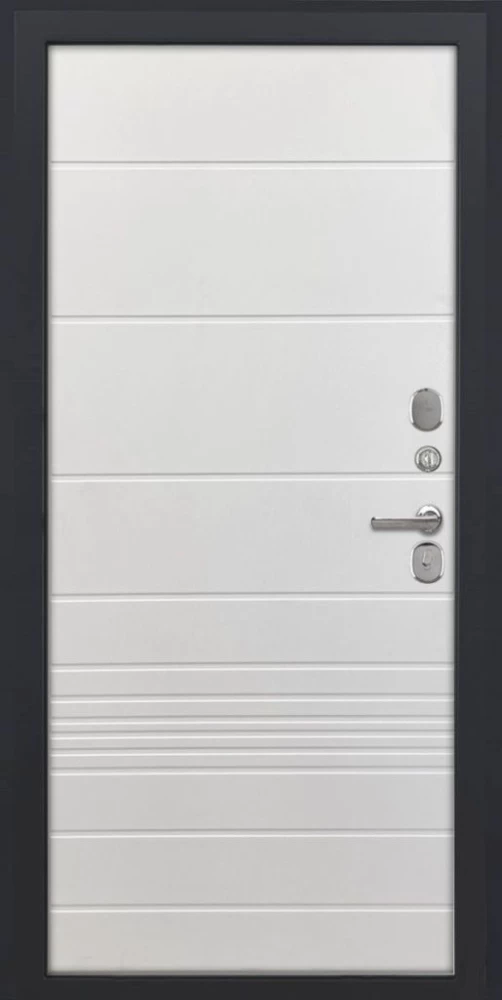 Входная дверь ДвериПРО L-Термо серебро ФЛ-700 (10мм, ясень белый) DPRO195468 внутренняя сторона