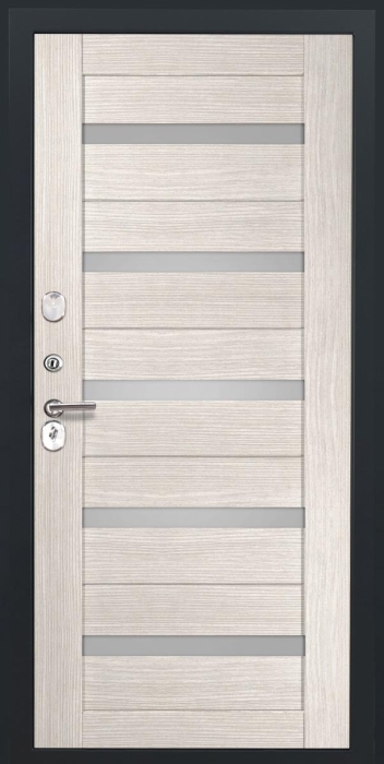 Входная дверь Авеста СБ-1 (ст. белое, 16мм, капучино) внутренняя сторона